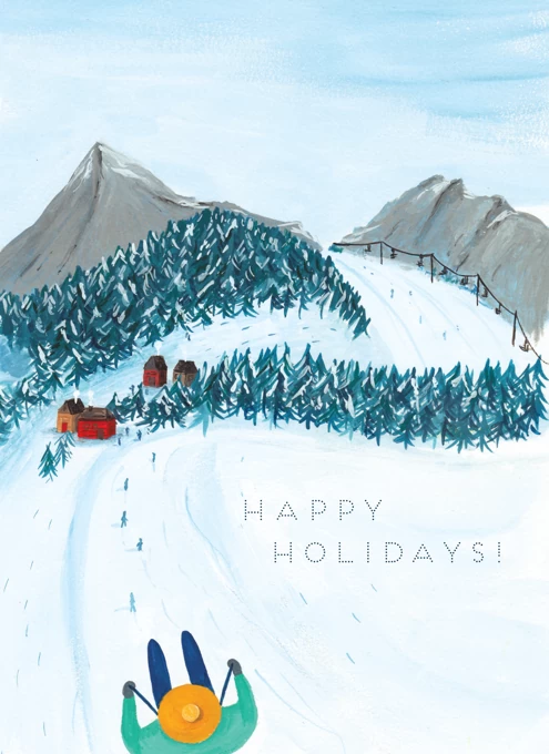 Happy Holidays - Downhill Skiing