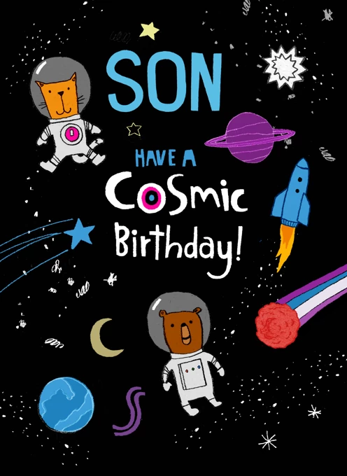 Cosmic Son Space Birthday