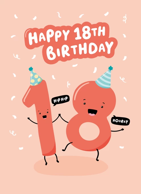 Happy 18th Birthday by Macie Dot Doodles