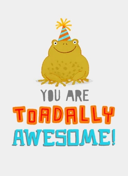 'Toadally' Awesome! Toad Congratulations