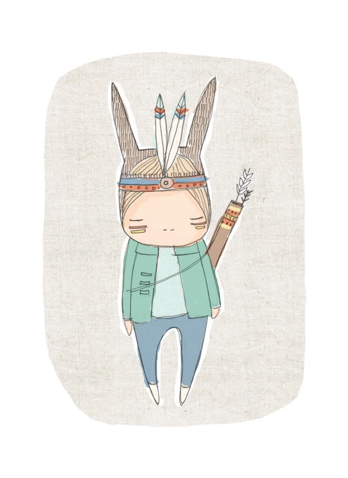 Warrior Bunny Boy Sage