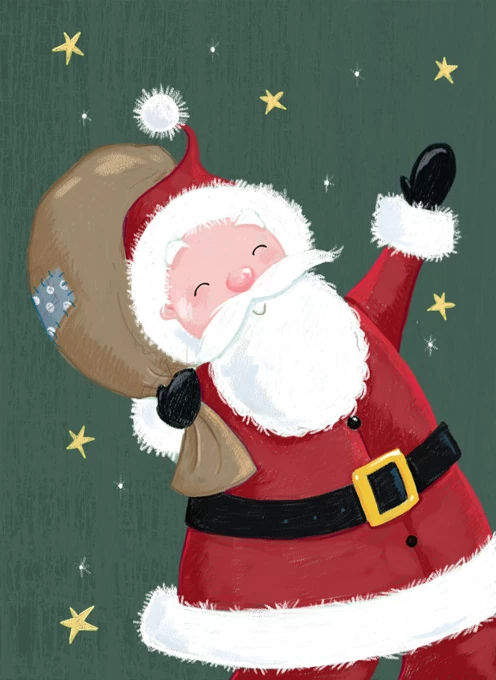 Christmas Santa Claus Waving