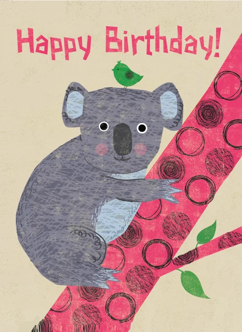 Koala Happy Birthday by Rocket 68 | Cardly