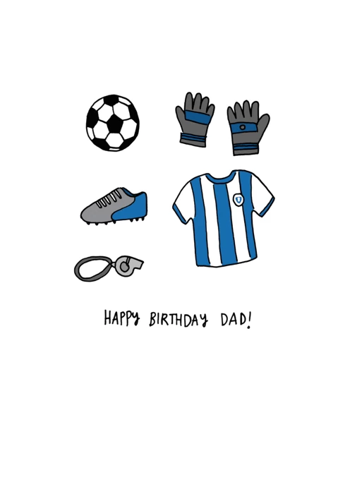 Happy Birthday Dad Football / Soccer