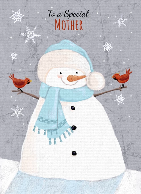 Mother Christmas Holiday Soft Snowman