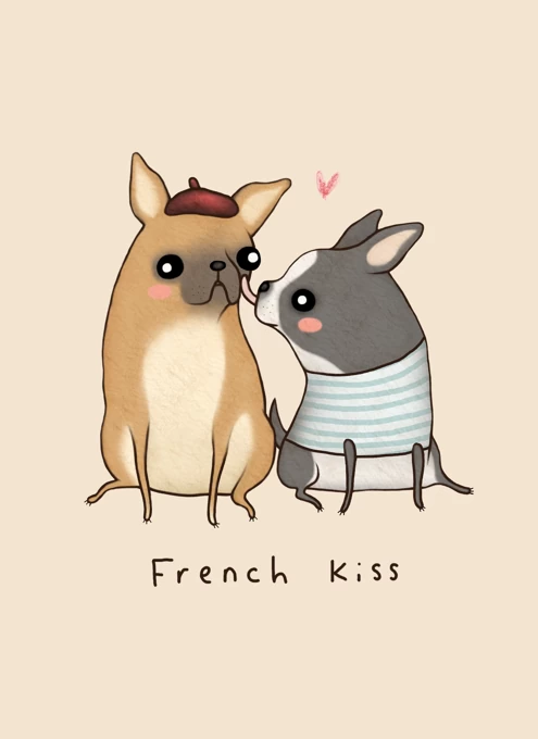 French Kiss by Sophie Corrigan | Cardly