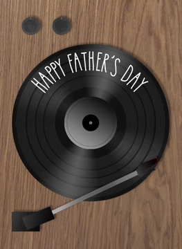 Happy Father's Day Record Player