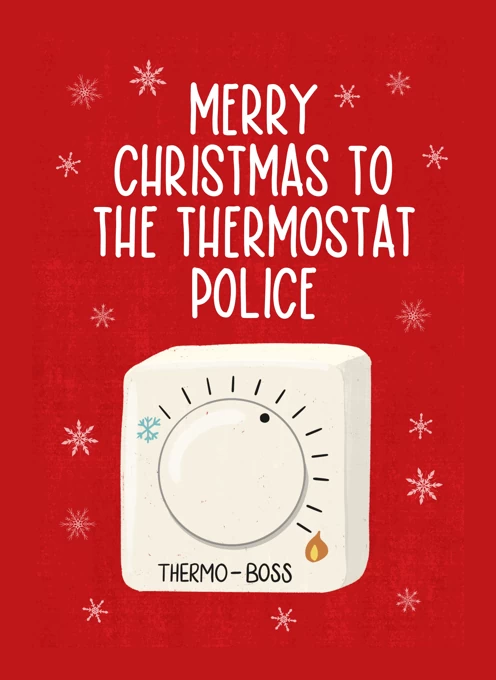 Merry Christmas Thermostat Police