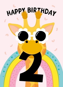 Giraffe 2nd Birthday