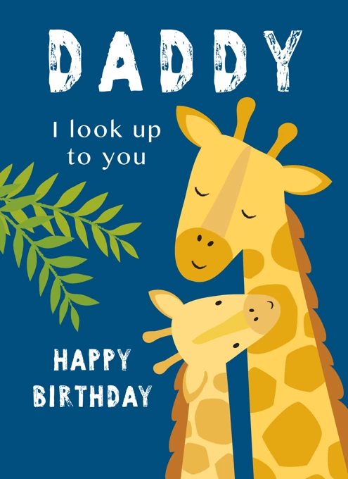 Daddy Giraffe Birthday