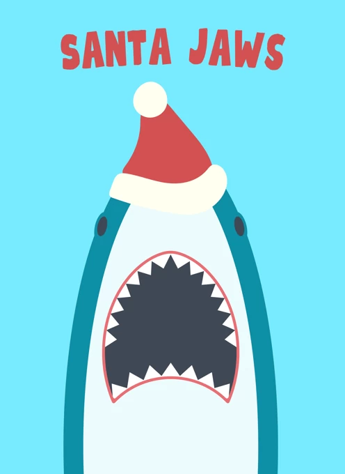 Santa Jaws Christmas Shark