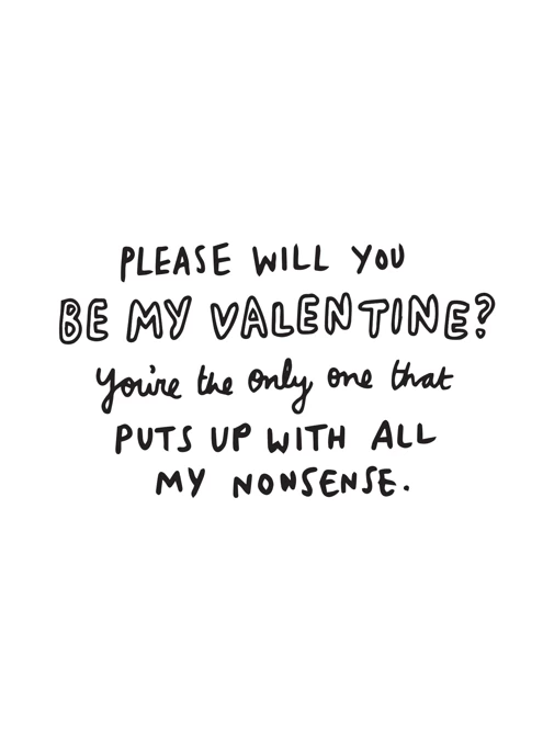 Please Will You Be My Valentine