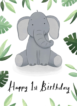 Happy 1st Birthday Elephant