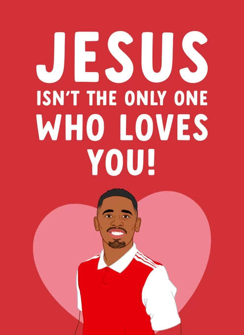 xGabriel Jesus Valentine's Day Card