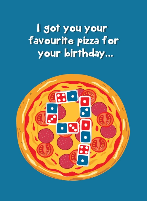 Favourite Pizza - 9th Birthday
