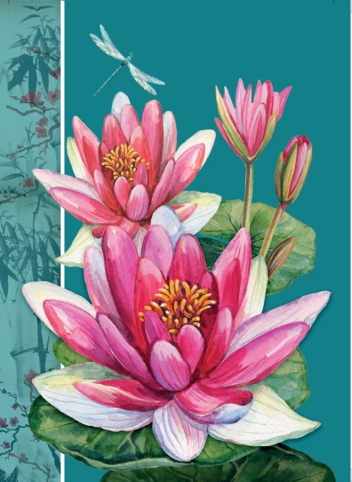 Lily Illustrated Floral Card