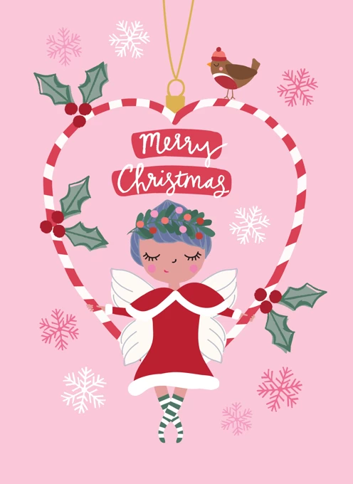 Angel Ornament Christmas Card