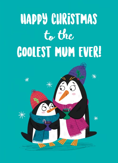 Mum penguin Christmas