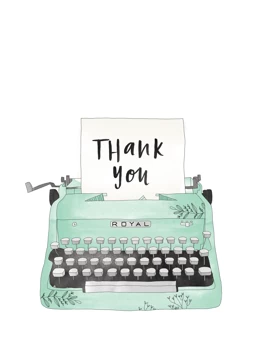 Thank You Typewriter