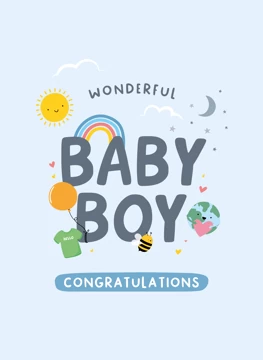 Wonderful Baby Boy Congratulations