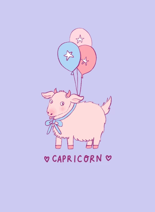 Capricorn Goat Birthday by Jessica Woodhouse