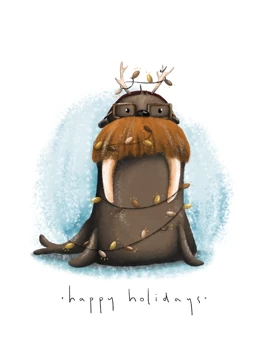 Cute Holiday Walrus