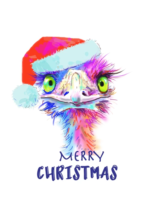 Emu Santa - Merry Christmas
