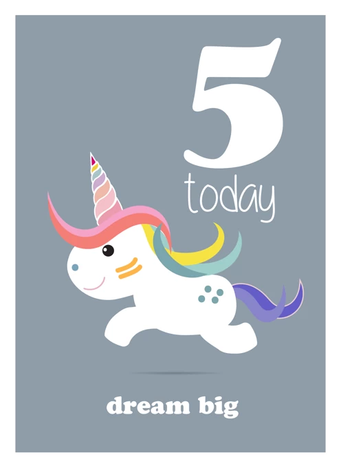 Dream Big - Unicorn Magic 5th Birthday