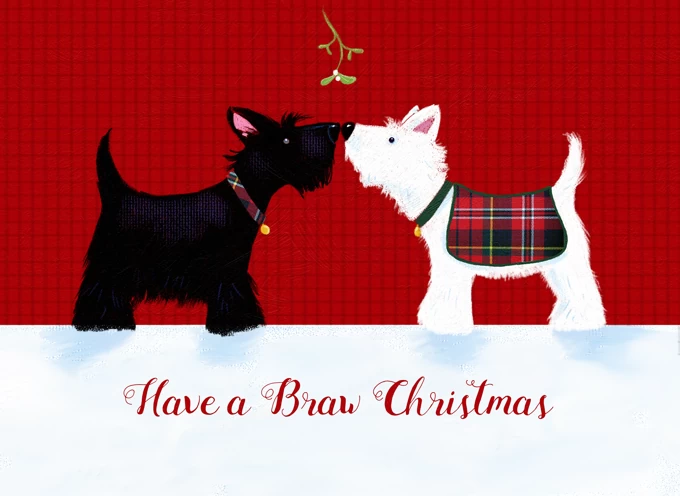 Braw Christmas Scottish Doggies