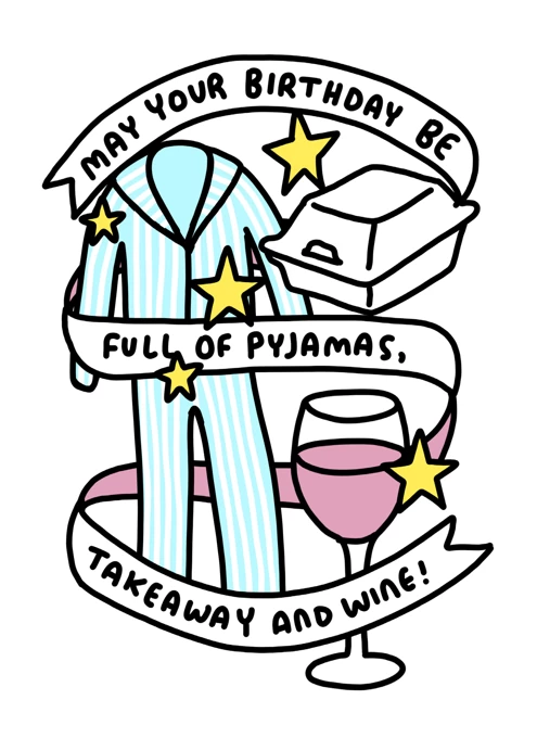 Pyjamas, Takeaway + Wine