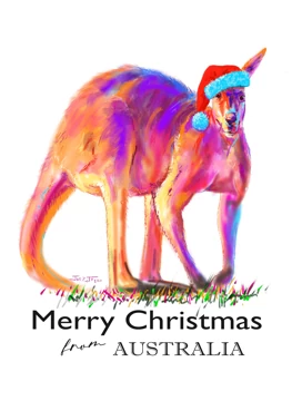 Santa Kangaroo - Merry Christmas from Australia