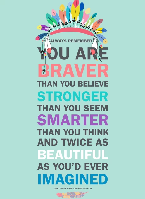 Braver, Stronger, Smarter...Inspirational Card