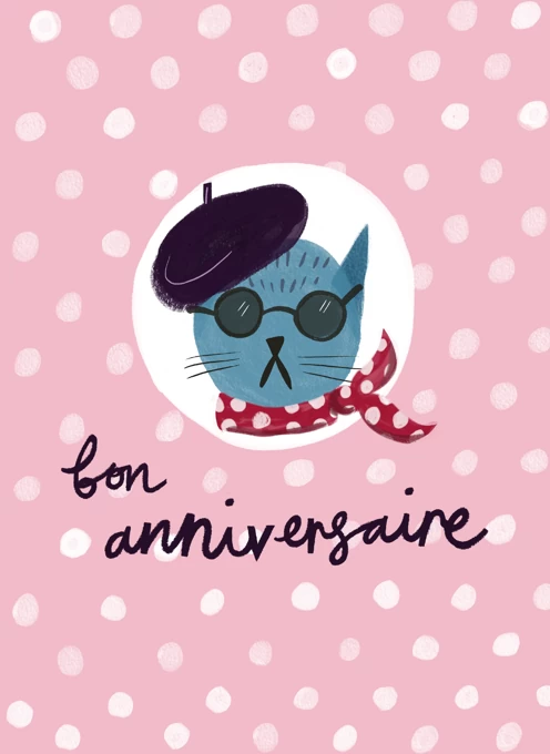 French Cat Birthday!