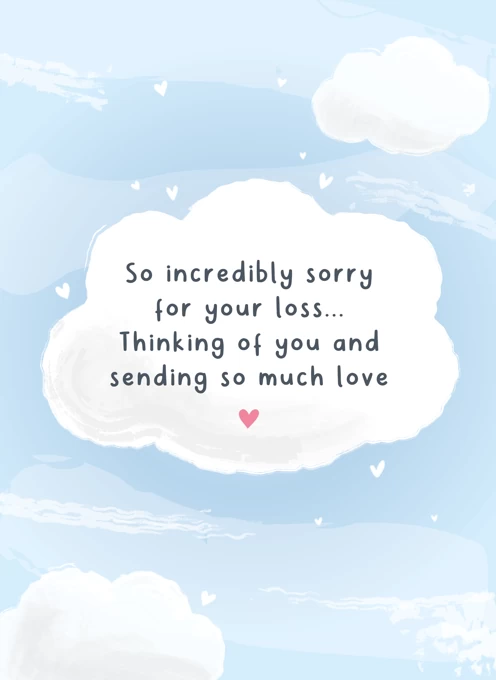 Cloud Sympathy Card