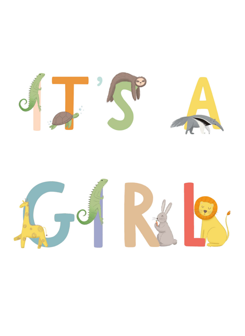 It's A Girl Animal Alphabet