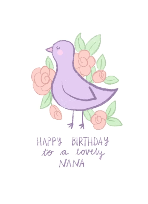 Happy Birthday To A Lovely Nana