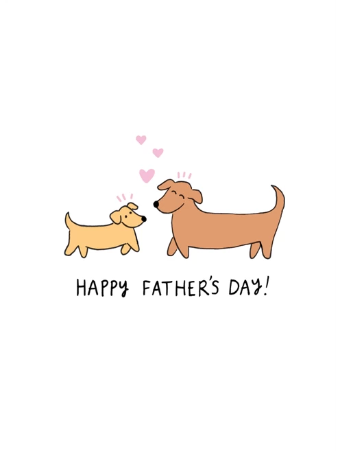Happy Father's Day Sausage Dog