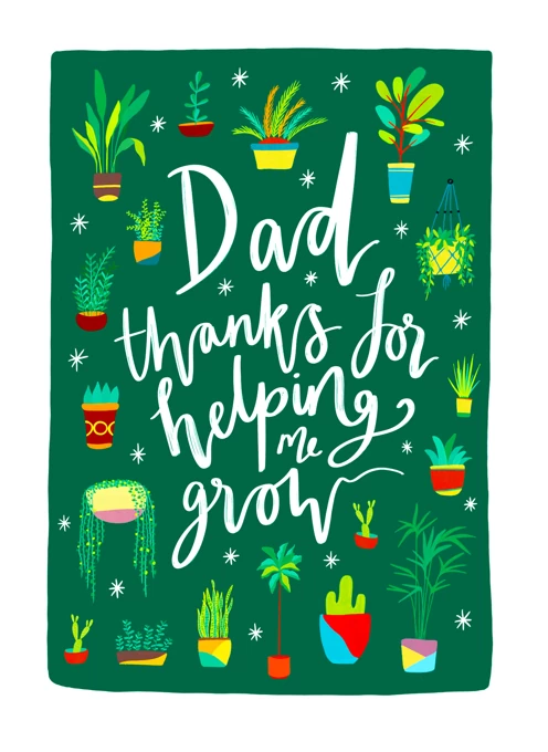 Dad Thanks For Helping Me Grow