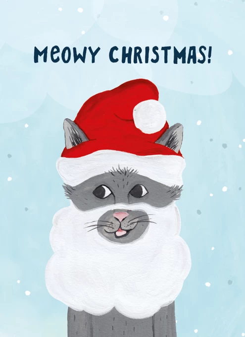 Meowy Christmas! - Santa Cat