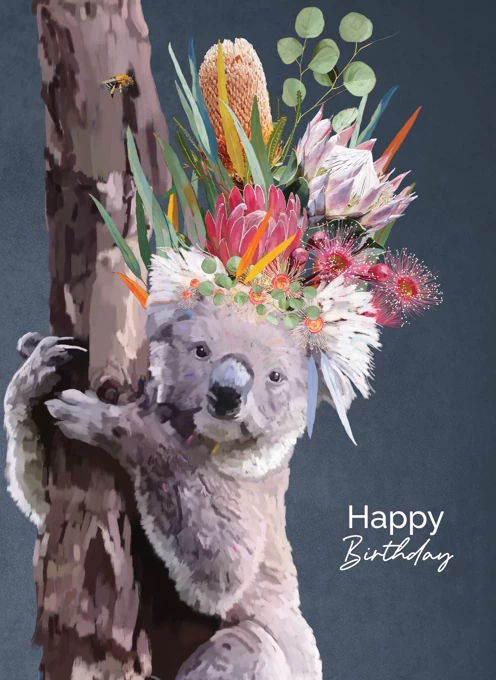 Koala Love - Happy Birthday Card