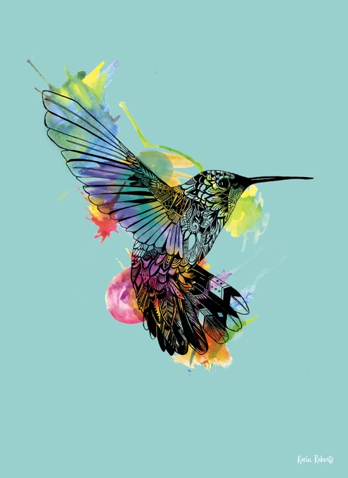 Hummingbird Watercolour