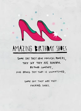 Amazing Birthday Shoes