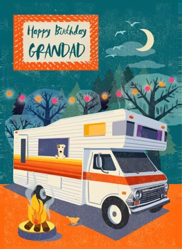 Happy Birthday Grandad Camper Van