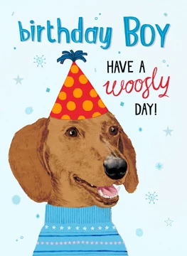 Birthday Boy Dog Design