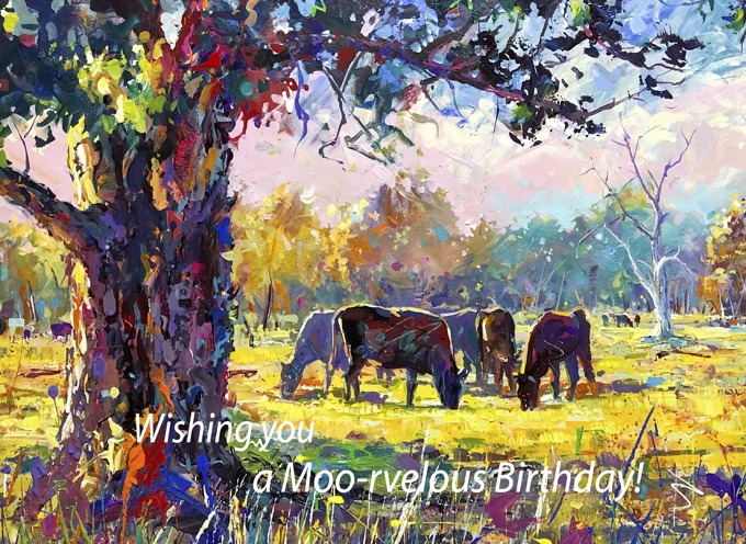 Happy Birthday - Moo-rvelous