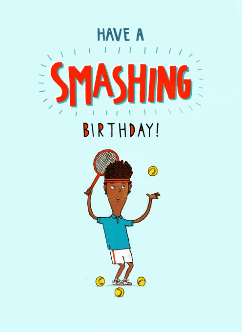 Smashing Birthday Tennis Design
