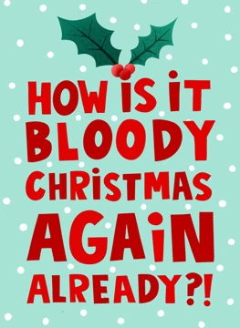 Funny Christmas Disbelief Card