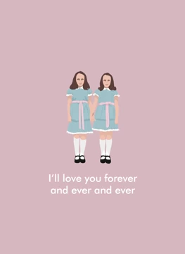 The Shining Twins Love Card