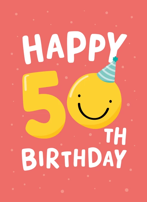 Happy 50th Birthday by Fliss Muir