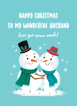 Husband Snowman Christmas